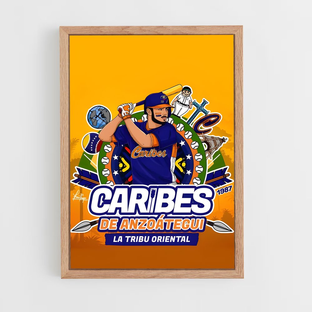 Poster L'Esprit des Caribes – affiche Baseball (vue 4)
